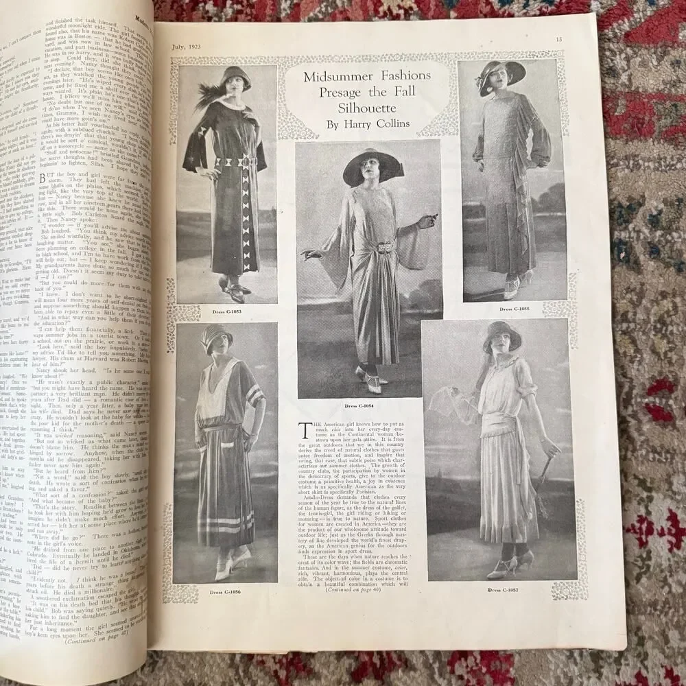 Modern Priscilla Craft Magazine July 1923 Bathing Beauty Pinup Vol 37 Issue 5